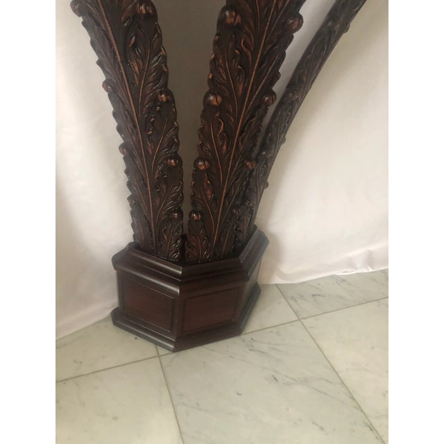 Wood 1940’s Mahogany Zangerle & Peterson Pier Console Table For Sale - Image 7 of 13