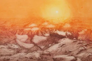 Roy Purcell, "Grand Canyon Ii," Etching