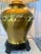 Mid-Century Modern Urn Style Brass Lamp With Champagne Softback Bell Lamp Shade, Scalloped Trim at the Top and 9223 Stamp on Bottom For Sale - Image 9 of 9
