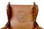 Animal Skin 19th Century Oak and Embossed Leather Armchairs, Set of 2 For Sale - Image 7 of 11