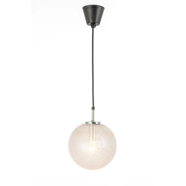 Small Chrome and Glass Ball Pendants from Limburg, Germany, 1970s For Sale - Image 4 of 11