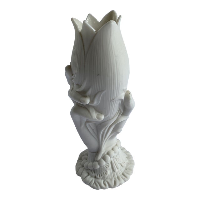 Hand Sculpture Holding Lily For Sale