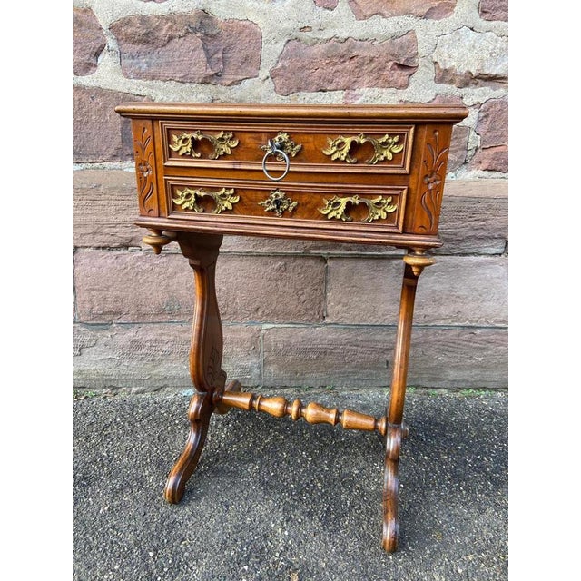 French Louis-Philippe Sewing Cabinet with Drawers, 1890s For Sale - Image 9 of 9