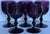 Contemporary Carlo Moretti Style Amethyst Goblets - Set of 5 For Sale - Image 3 of 6