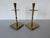 Mid-Century Modern 1970s Mid-Century Modern Brass & Metal Geometric Candle Holders – Pair For Sale - Image 3 of 12