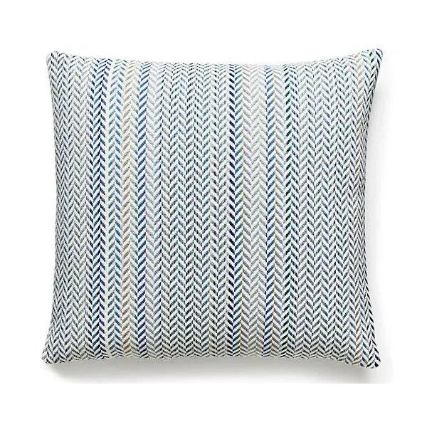 Traditional The House of Scalamandré Arrow Stripe Pillow, Fountaie For Sale - Image 3 of 3