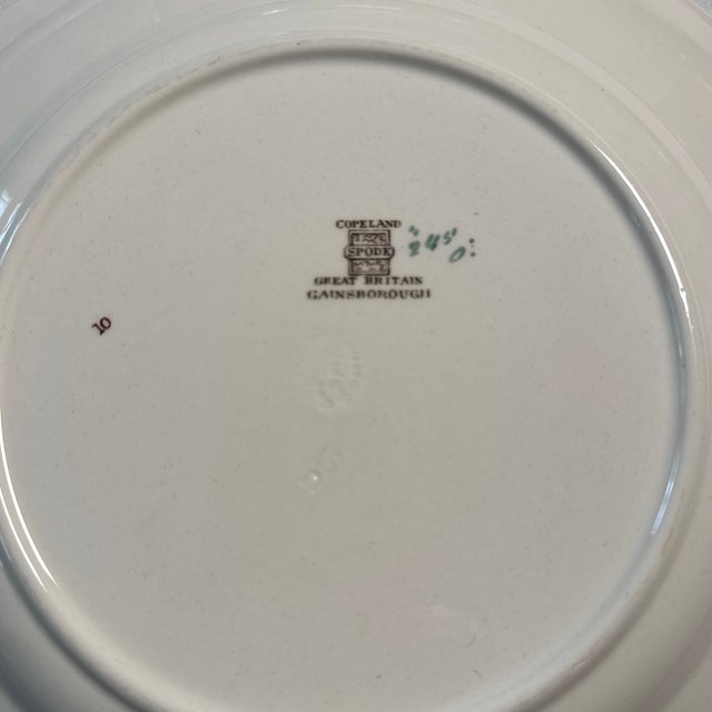Early 20th Century Copeland Spode “Gainsborough” Dinner Plate. 6 Available For Sale - Image 9 of 9