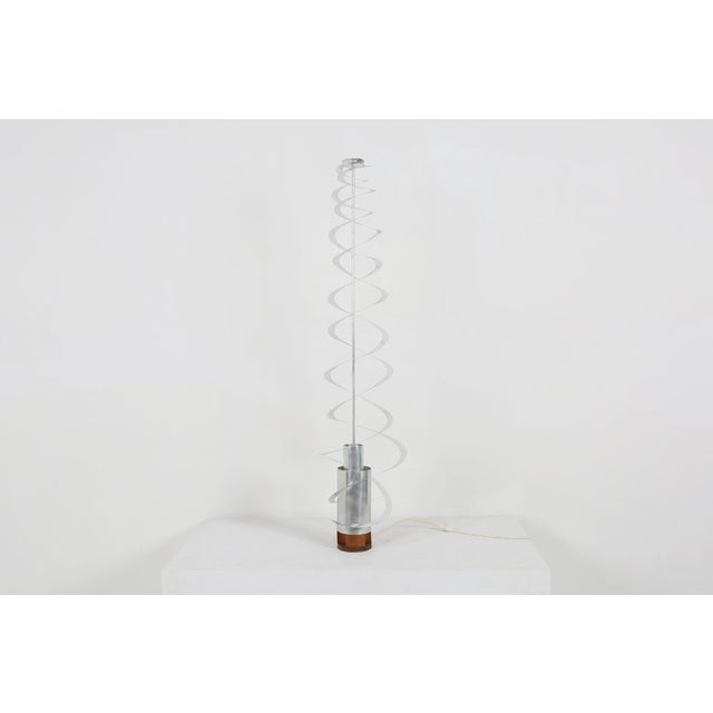 Kinetic Spiral Light Sculpture by Werner Epstein, 1972 For Sale - Image 12 of 12