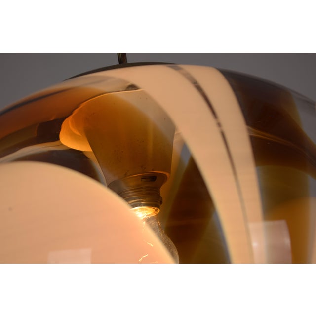 1970s Glass Pendant Lamp, 1970 For Sale - Image 5 of 10