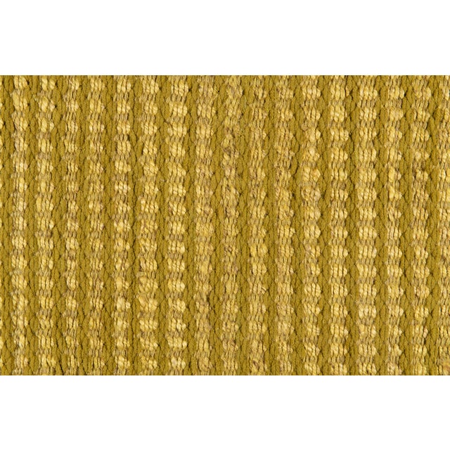 Transitional Part & Parcel Goods Textured Scallop Stripe Rug, 5'x8', Lime and Olive For Sale - Image 3 of 4