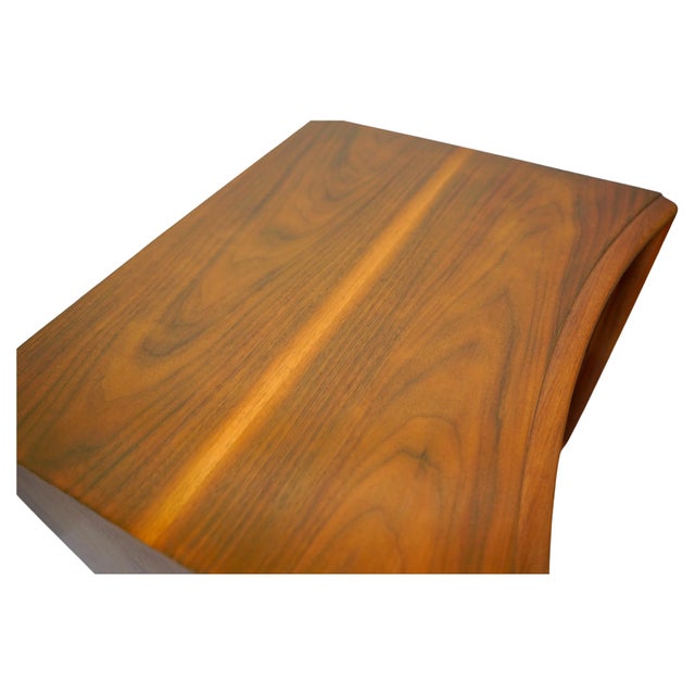 Pair of Paul Frankl for Johnson Furniture Walnut and Brass Nightstands End Tables For Sale In Miami - Image 6 of 14