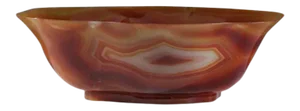 Chinese Hand Carved Agate Single Stone Bowl