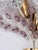 Brass Wall Sconce with Crystal Flowers For Sale - Image 6 of 9