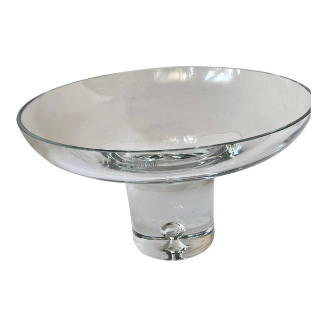 Early 20th Century Krosnos Raised Crystal Fruit Bowl For Sale