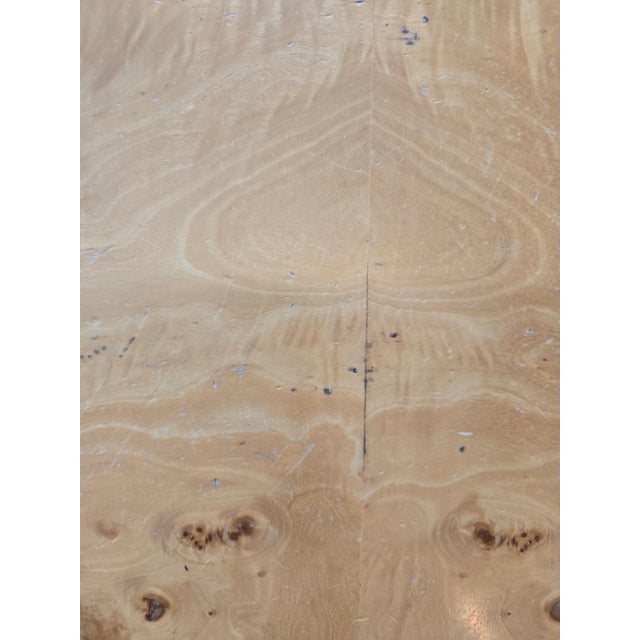 Milo Baughman Burl Wood Dining Table For Sale - Image 11 of 12