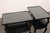 Black French Mid-Century 2-Tier Black End Tables For Sale - Image 8 of 12