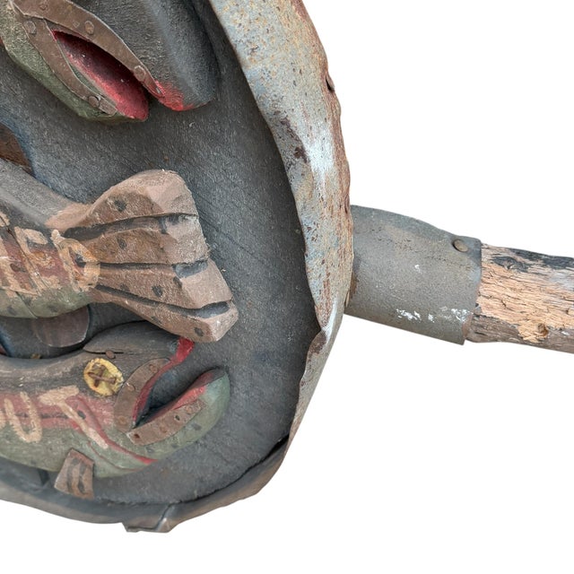 American Folk Art 'Pan Fried Trout' Hanging Sign For Sale - Image 10 of 11