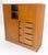 Danish Teak Tambour Doors 9 Drawers Dresser High Boy Chest Credenza Cabinet MINT For Sale - Image 6 of 12