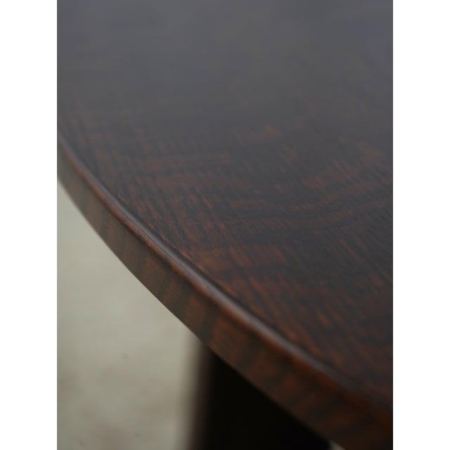 Wood Stickley Oak Mission Oak Limbert Library Table For Sale - Image 7 of 15