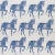 Not Yet Made - Made To Order Sample - Schumacher x Molly Mahon Marwari Horse Wallpaper in Navy For Sale - Image 5 of 5