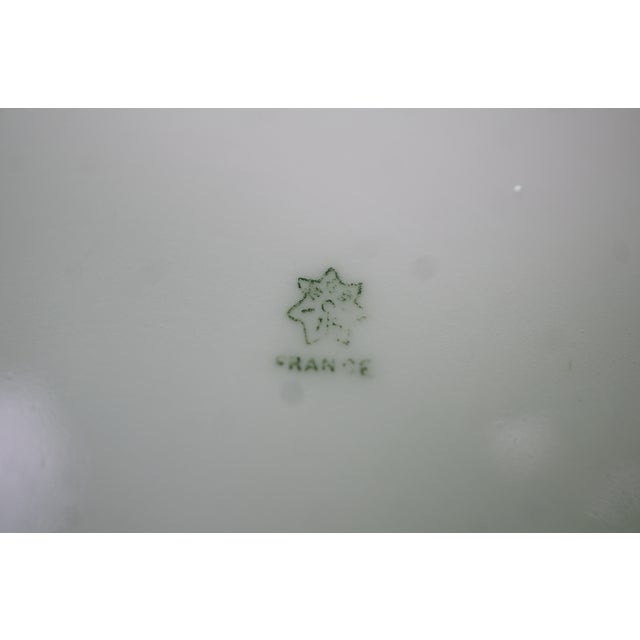 Antique a Klingenberg & Dwenger French Limoges Porcelain Floral Scalloped Plate For Sale - Image 12 of 13