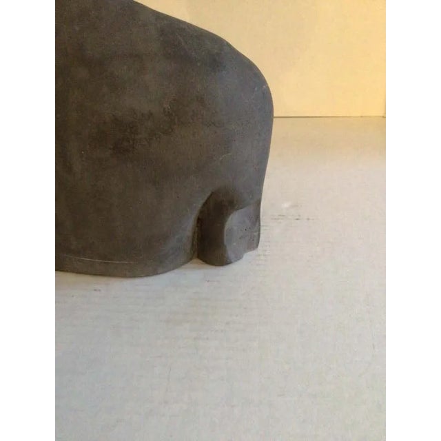 Tribal 1950s Stoneware Sculpture of Tribal Woman For Sale - Image 3 of 11