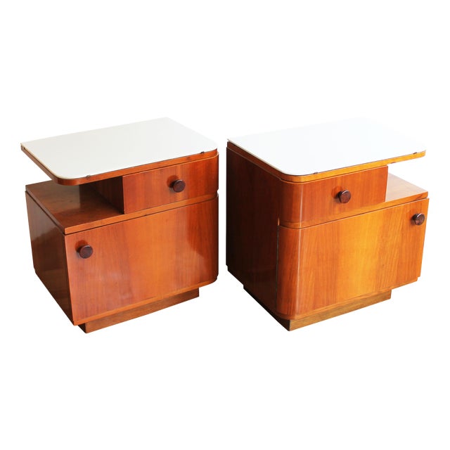 Vintage Bedside Tables, 1950s, Set of 2 For Sale