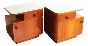 Vintage Bedside Tables, 1950s, Set of 2