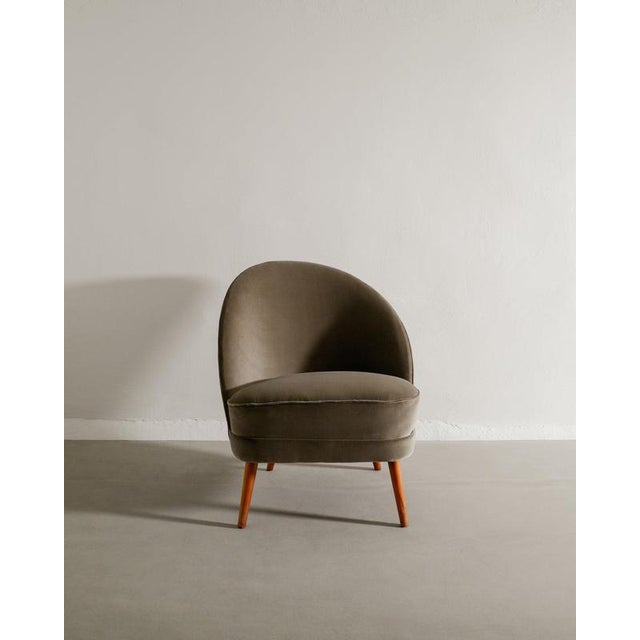 Mid-Century Swedish Asymmetrical Armchair by Arne Norell, 1950s For Sale - Image 3 of 7