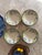 Ceramic Vintage Franciscan Forget Me Not Bowls 7 Inch Hand Decorated - Set of 4 For Sale - Image 7 of 12