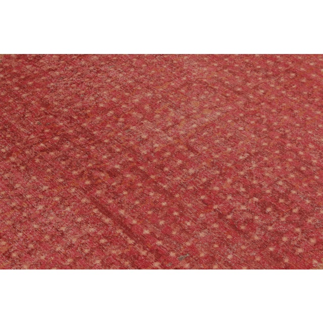 Rug & Kilim Rug & Kilim’s Pointille Rug in Dark Red, 5x7 For Sale - Image 4 of 7
