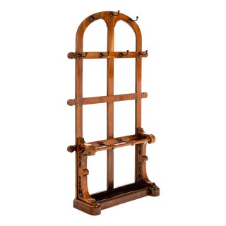 Victorian Walnut Hall Stand For Sale