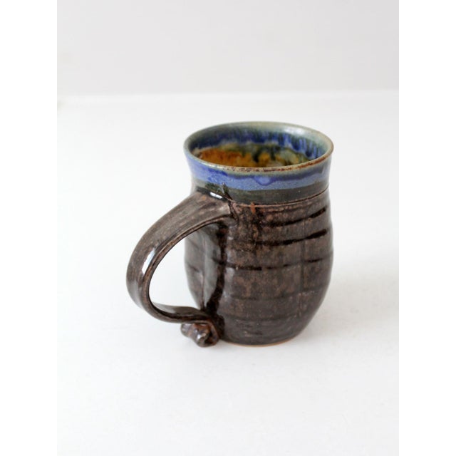 Vintage Studio Pottery Mug For Sale - Image 10 of 11