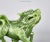 Chinoiserie Early 20th Century Pair of Vintage Chinese Foo Dog Statues in Jade Color For Sale - Image 3 of 8
