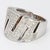 18k White Gold "Zig-Zag" Art Deco Inspired Ring With Diamonds - Size 7 For Sale - Image 4 of 6