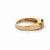 1.50 Carat Radiant Cut Tanzanite & Diamond Accents 14k Yellow Gold Bar Set Ring, Size 6.25 For Sale - Image 4 of 7