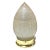 Mid-Century Modern MCM Holophane Teardrop Glass Ceiling Pendant W/ Light Brass Fitter For Sale - Image 3 of 5