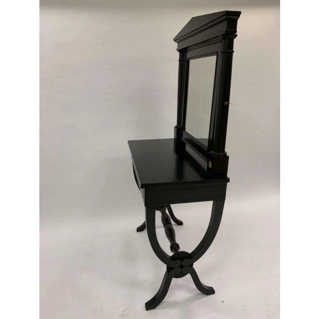 Wood Antique Swedish Ebonised Dressing Table For Sale - Image 7 of 11