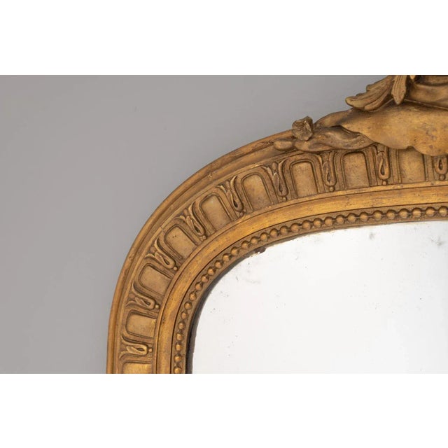 Gilded Overmantel Mirror, 1880 For Sale - Image 4 of 6