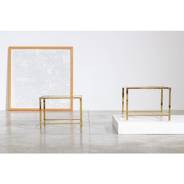 1970s French Brass Side Tables, 1970s, Set of 2 For Sale - Image 5 of 6