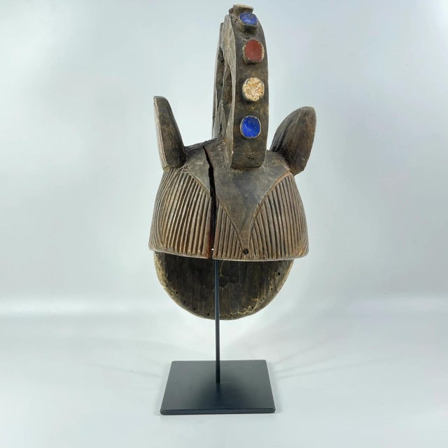 Early 20th Century Early 20th Century Igbo Maiden Spirit Mask on Custom Stand Nigeria MATTER COLLECTION For Sale - Image 5 of 9