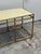 Union-Made Mosaic Tile Top Brass-Tone Console Table, Vintage For Sale - Image 10 of 12