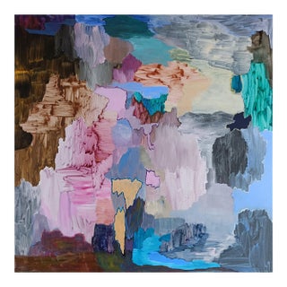 Contemporary Abstract Acrylic on Canvas Painting "c11.2025" by Antony Densham For Sale