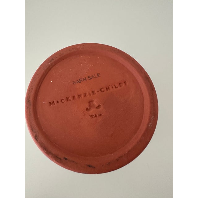 Purchased in 2015 from the Mackenzie-Childs Barn Sale in Aurora, NY, this utensil crock is a great size for any kitchen....