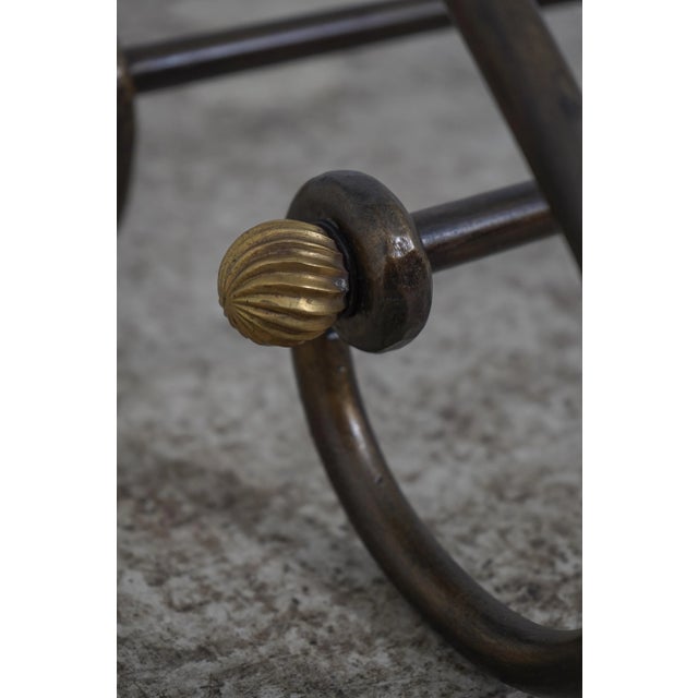 Metal Scrolled Iron Base Console or Sofa Table For Sale - Image 7 of 12