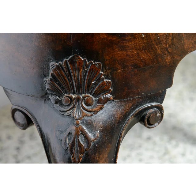 Wood European Painted and Carved Inlaid Armchairs a Pair For Sale - Image 7 of 10