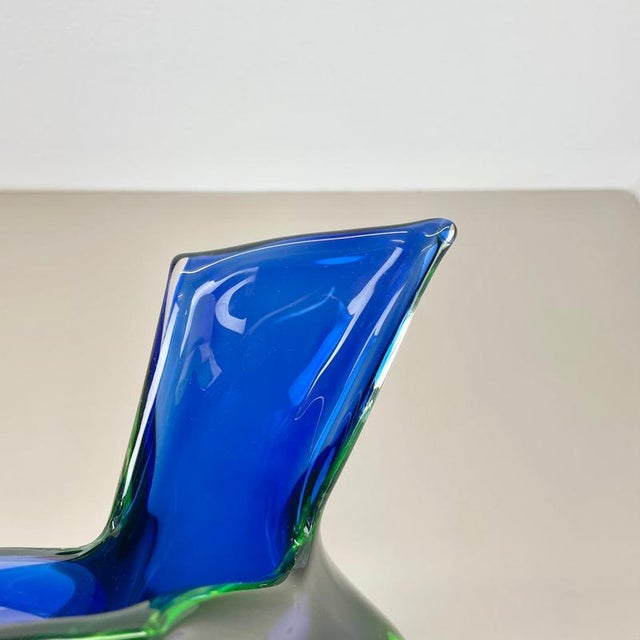 Glass Sommerso Glass Vase by Flavio Poli for Seguso, 1970 For Sale - Image 7 of 18
