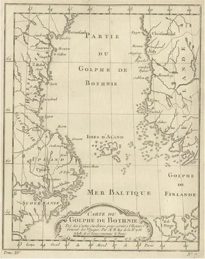 Map of the Gulf of Bothnia, 1759
