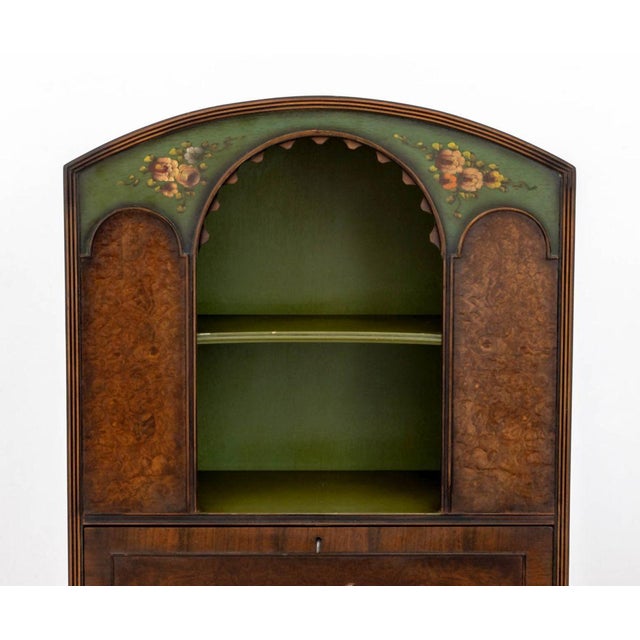 French Louis XVI Style Paint-Decorated Secretaire For Sale - Image 3 of 10