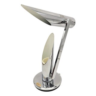 Chrome-Plated Tharsis Table Lamp by Luis Perez De Olivia Fase, 1973 For Sale